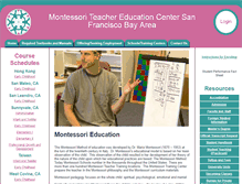 Tablet Screenshot of montessoritrainingusa.com
